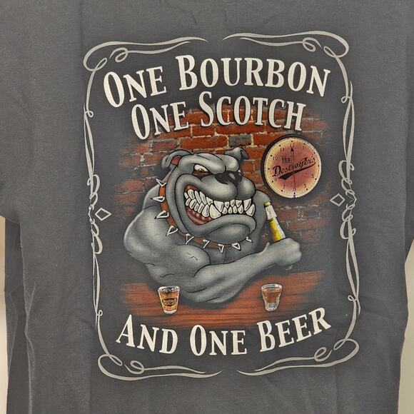 George Thorogood & Destroyers Black T-Shirt XL with 1 Bourbon 1 Scotch & 1 Beer - Picture 1 of 10